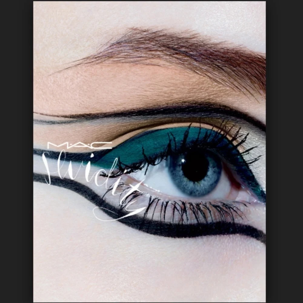 MAC // fluidline pen eyeliner privet teal